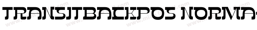TransitBackPos Norma字体转换